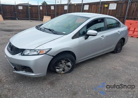 2014 Honda Civic Lx z USA, uszkodzony, nr VIN 19XFB2F54EE014596